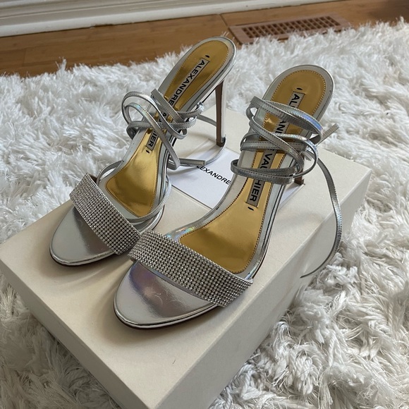 BNWT SIZE 11 Alexandre Vauthier Glitter Sandals - Picture 6 of 6